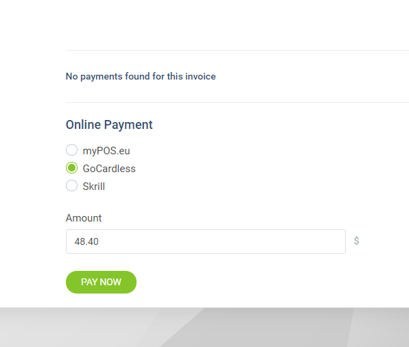 GoCardless Payment Gateway for Perfex CRM - 1
