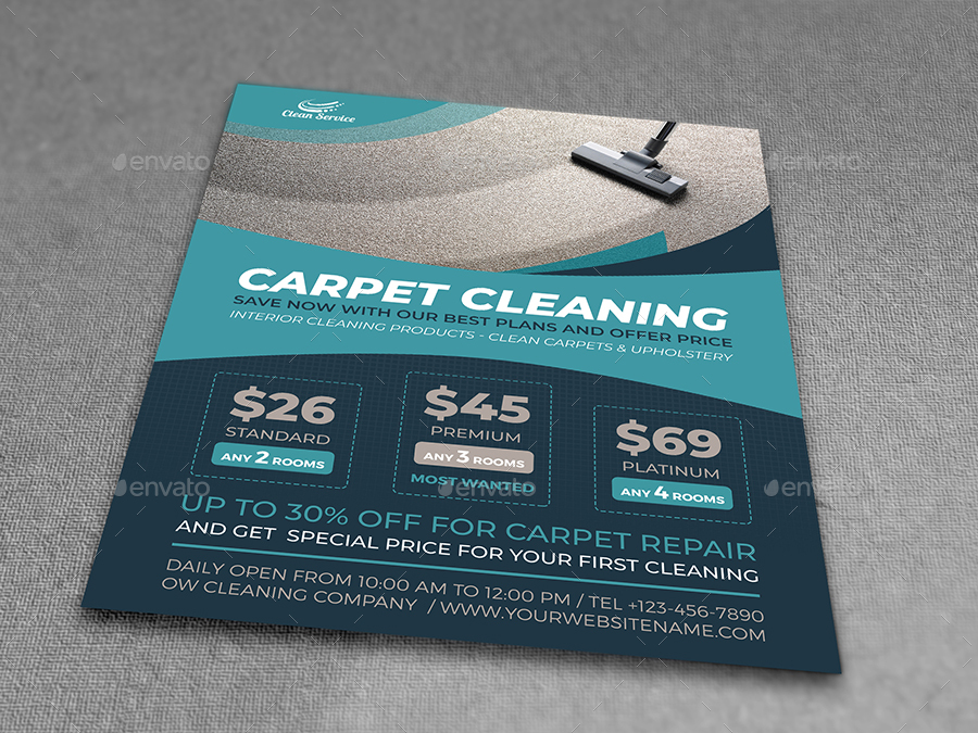 Carpet Cleaning Services Flyer Template by OWPictures | GraphicRiver