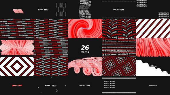 Typography Backgrounds Transitions - VideoHive 24634198