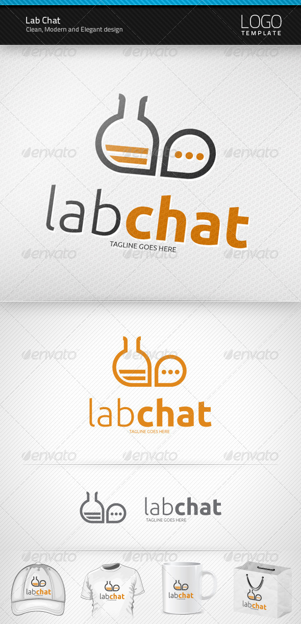 Lab Chat Logo - Symbols Logo Templates
