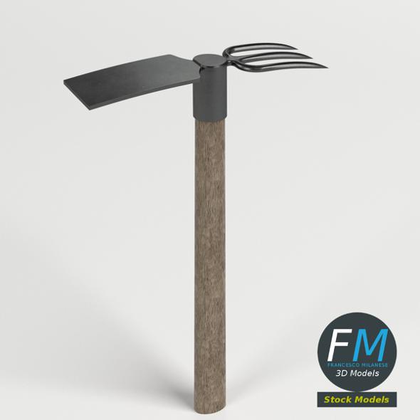 Fork and mattock - 3Docean 23812694