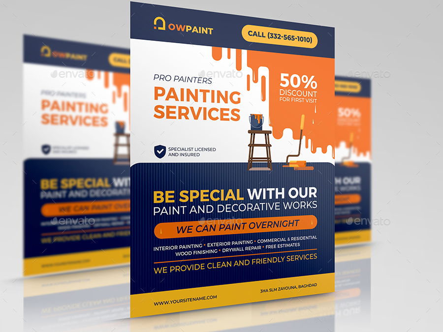Painter Flyer Template Vol.2, Print Templates GraphicRiver
