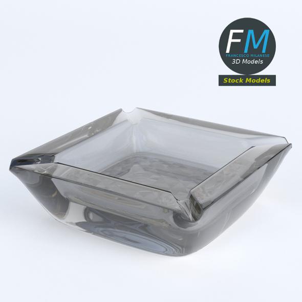 Glass ashtray - 3Docean 23115337