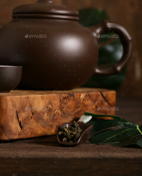 Tea Set for the Ceremony - Stock Photo - Images