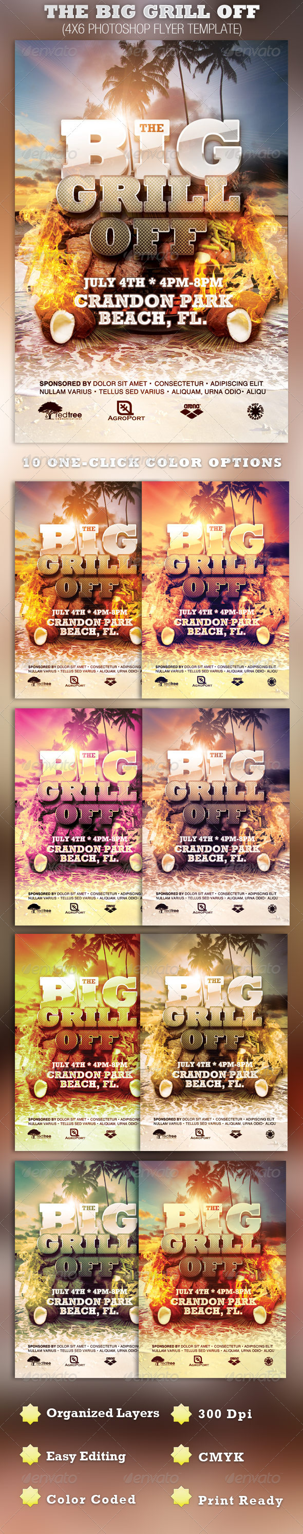 The Big Grill Off Flyer Template - Events Flyers