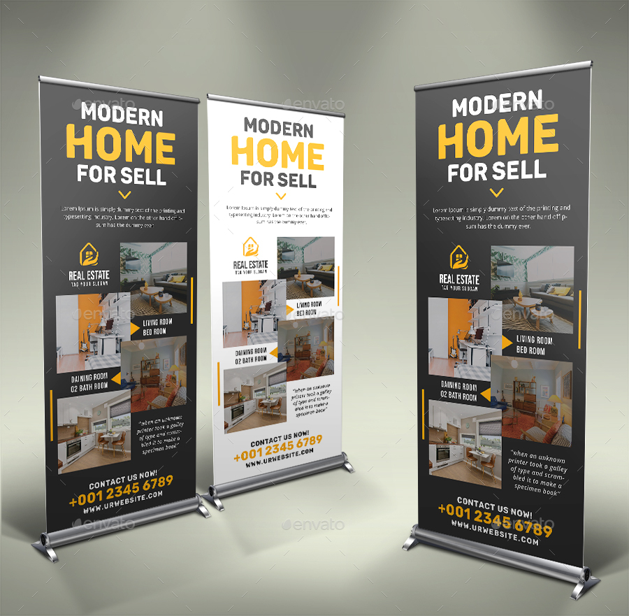 Real Estate RollUp Banner, Print Templates GraphicRiver
