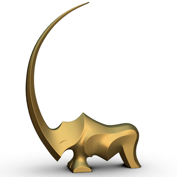 Rhino sculpture - 3Docean 24640716