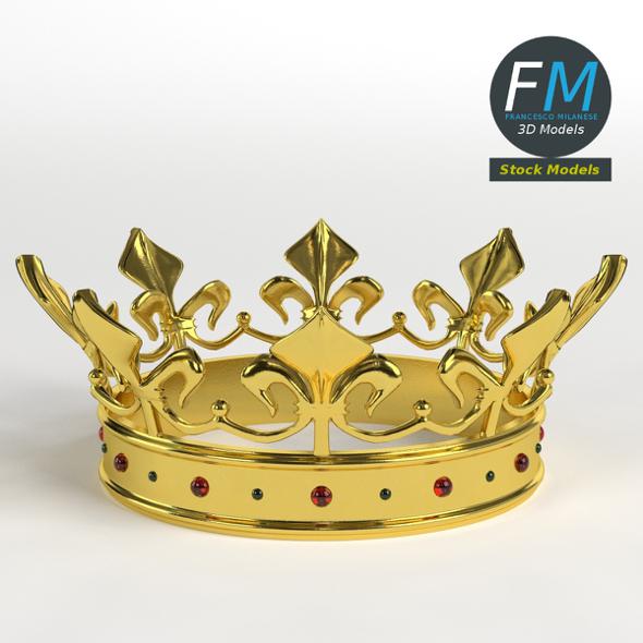Gold crown with - 3Docean 24078861