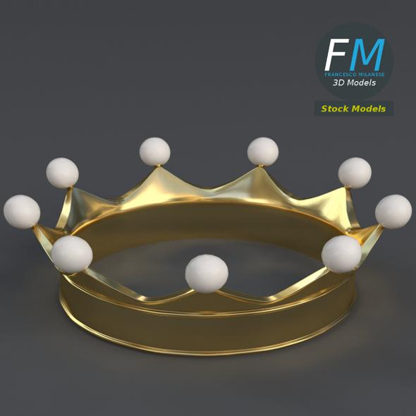 Gold crown with - 3Docean 23714376