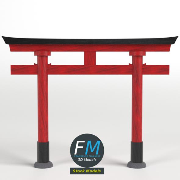Japanese Torii gate - 3Docean 23306925