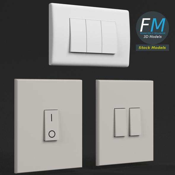 Light switches - 3Docean 22951534