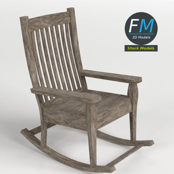 Old rocking chair - 3Docean 23247663