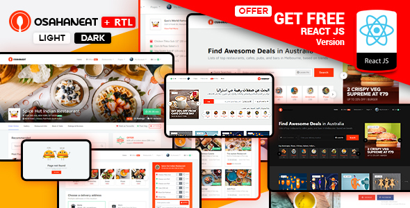 Osahan Eat - Online Food Ordering Website HTML Template