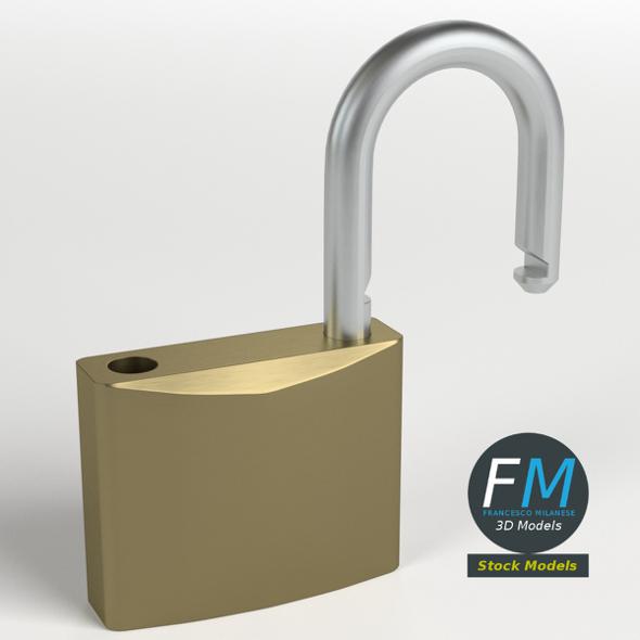Openable padlock - 3Docean 23956182