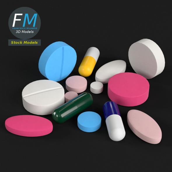 Pharma pills tablets - 3Docean 23247938
