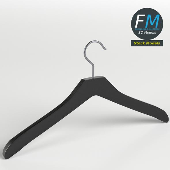 Plastic coat hanger - 3Docean 23559300