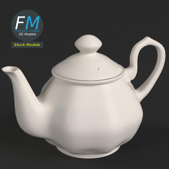 Porcelain teapot 2 - 3Docean 23937630