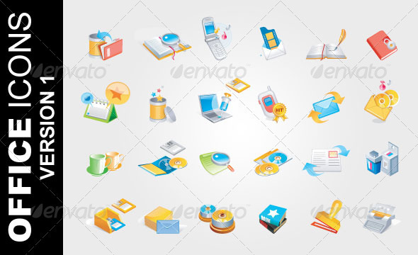 Office Icons Ver. 1 - Business Icons
