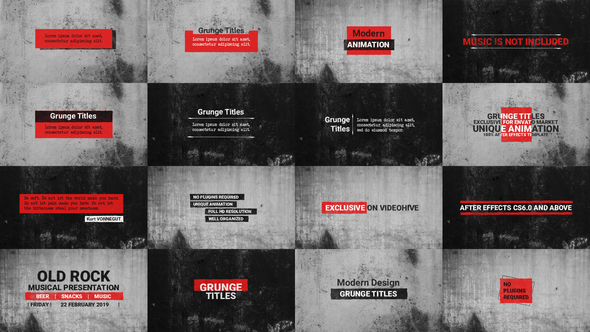 Grunge Titles | Essential Graphics