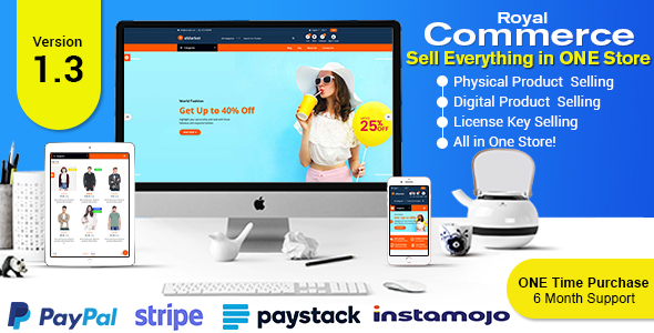 RoyalCommerce - Laravel Ecommerce System with Physical and Digital Product Selling