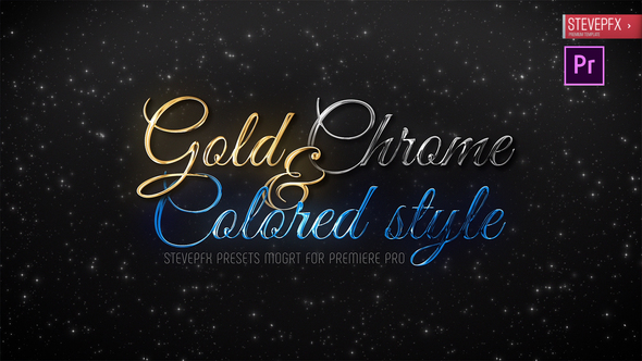 Gold Chrome Colored Steel Titles