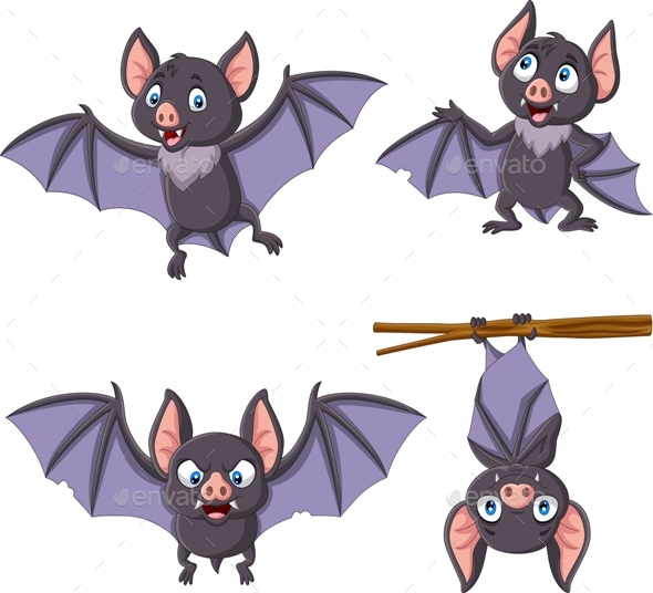Cartoon Bats, Vectors GraphicRiver