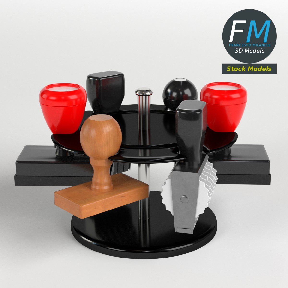 Rubber stamps rack by 3DOcean