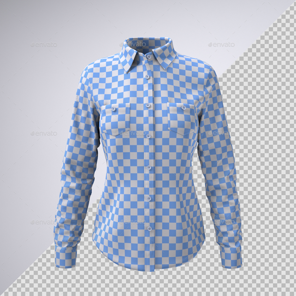 Download Women's Work Shirt Mock-Up by Sanchi477 | GraphicRiver