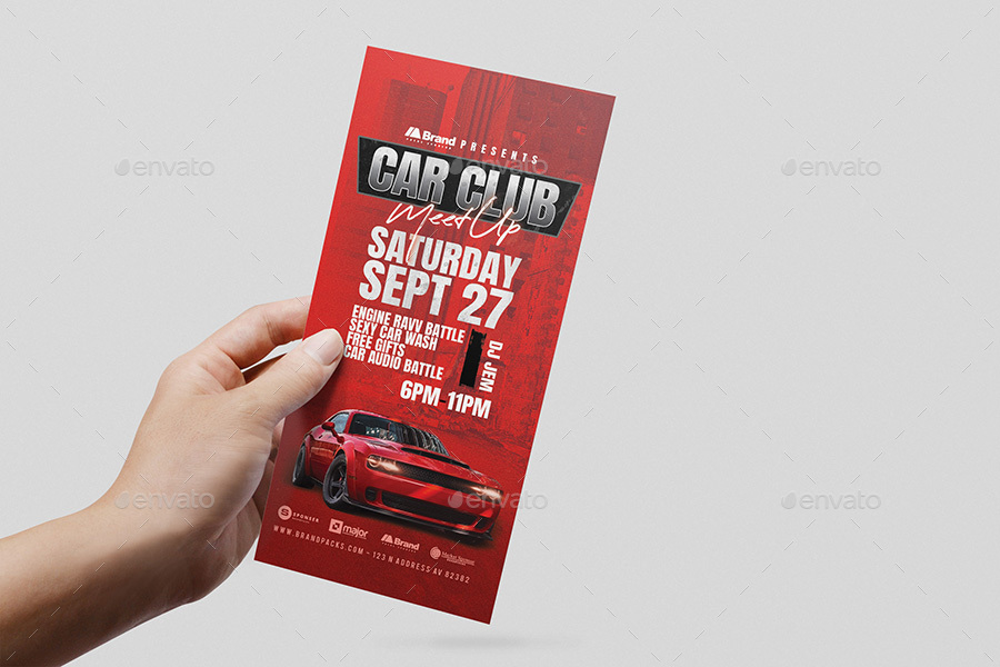 Car Club Flyer, Print Templates GraphicRiver