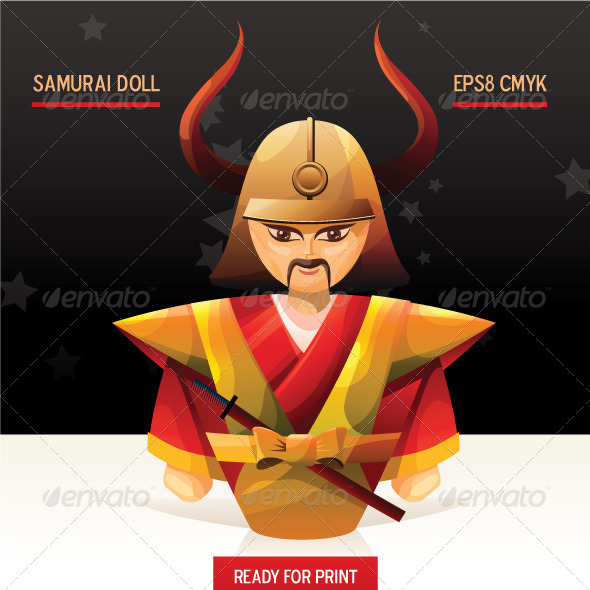 Samurai doll - Characters Vectors
