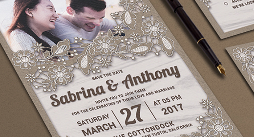 Rustic Wedding Invitation