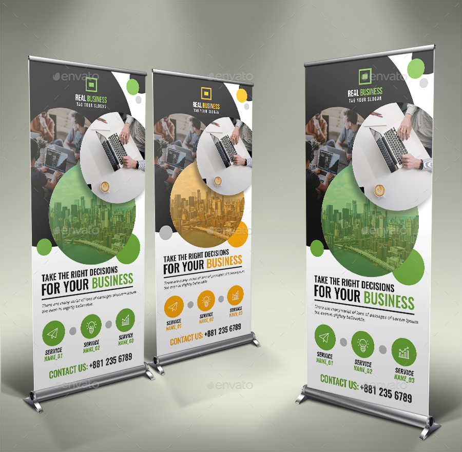 Business Roll-Up Banner V6 by Zaisun | GraphicRiver