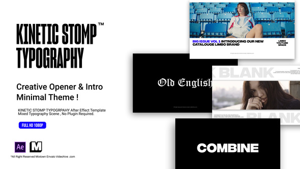 Kinetic Stomp Typogrpahy - VideoHive 24247951