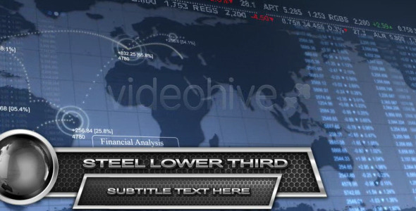 Steel Lower Third - VideoHive 2342740