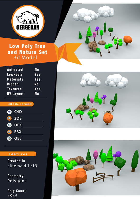 Low Poly Tree - 3Docean 24659820