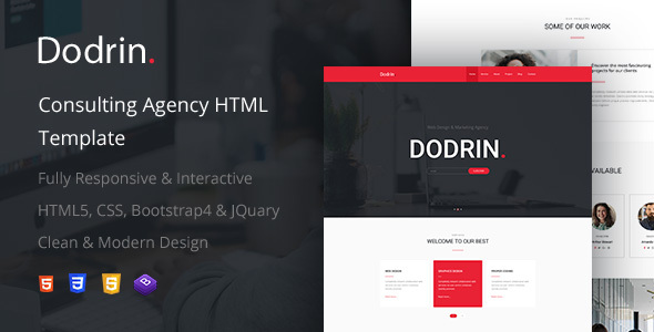 Dodrin - Consulting Agency HTML Template by MirrorTheme