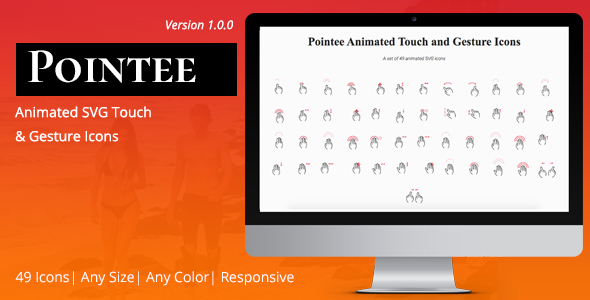Pointee Animated Touch and Gesture Icons