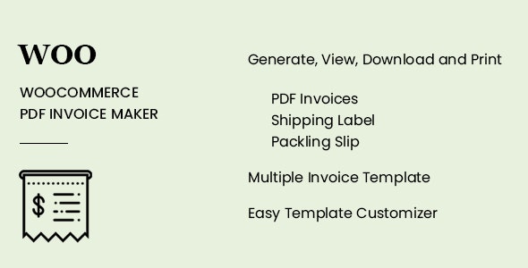 WooCommerce PDF Invoice Maker
