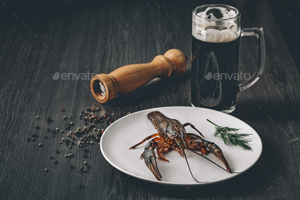 Big fresh alive crayfish - Stock Photo - Images