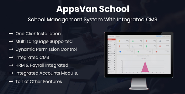 AppsVan School – School Management System With Integrated CMS