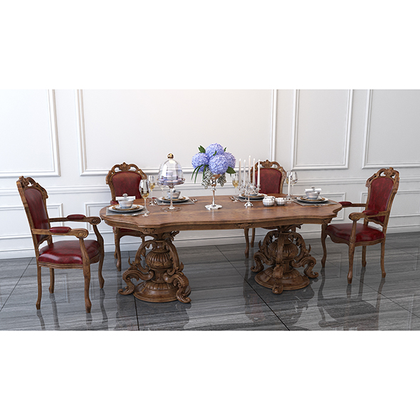 Carved Tables and - 3Docean 24671390