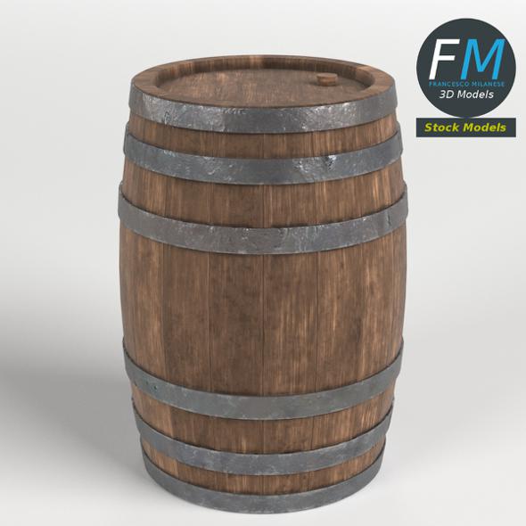 Wooden barrel - 3Docean 23704238