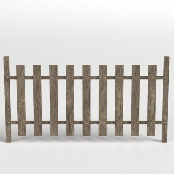 Wooden Fence - 3Docean 22920677