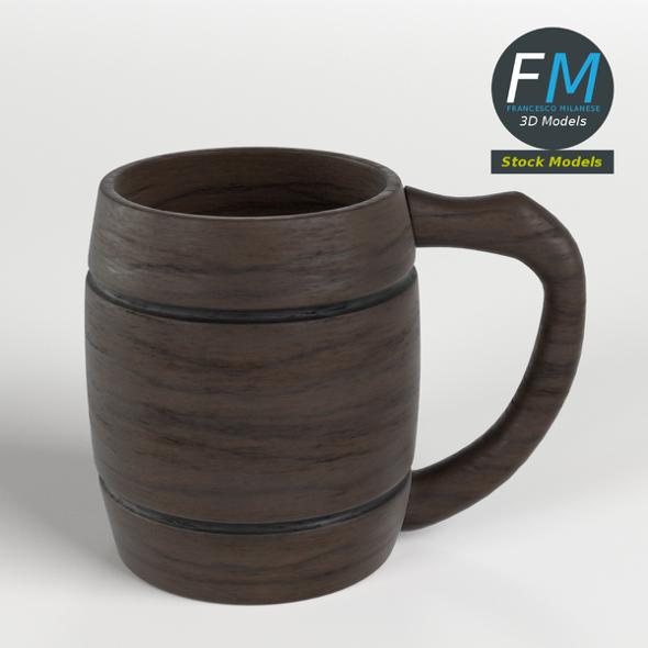 Wooden mug - 3Docean 23631534