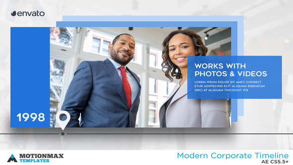 Modern Corporate Timeline - VideoHive 24673768