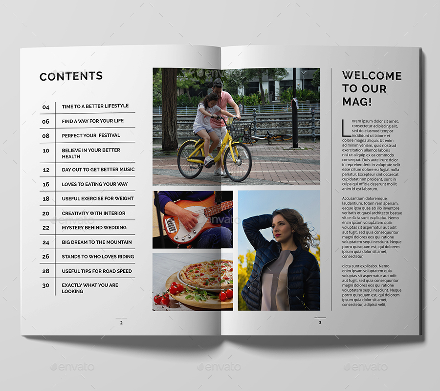 Magazine Template, Print Templates 