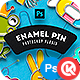 Enamel Pin - GraphicRiver Item for Sale