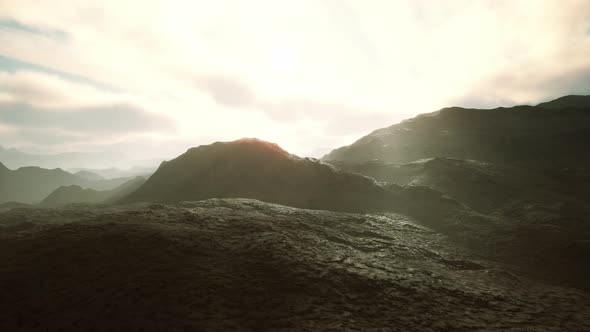 Mountains of Afghanistan at Sunset alt