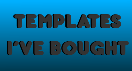 Templates I've Bought