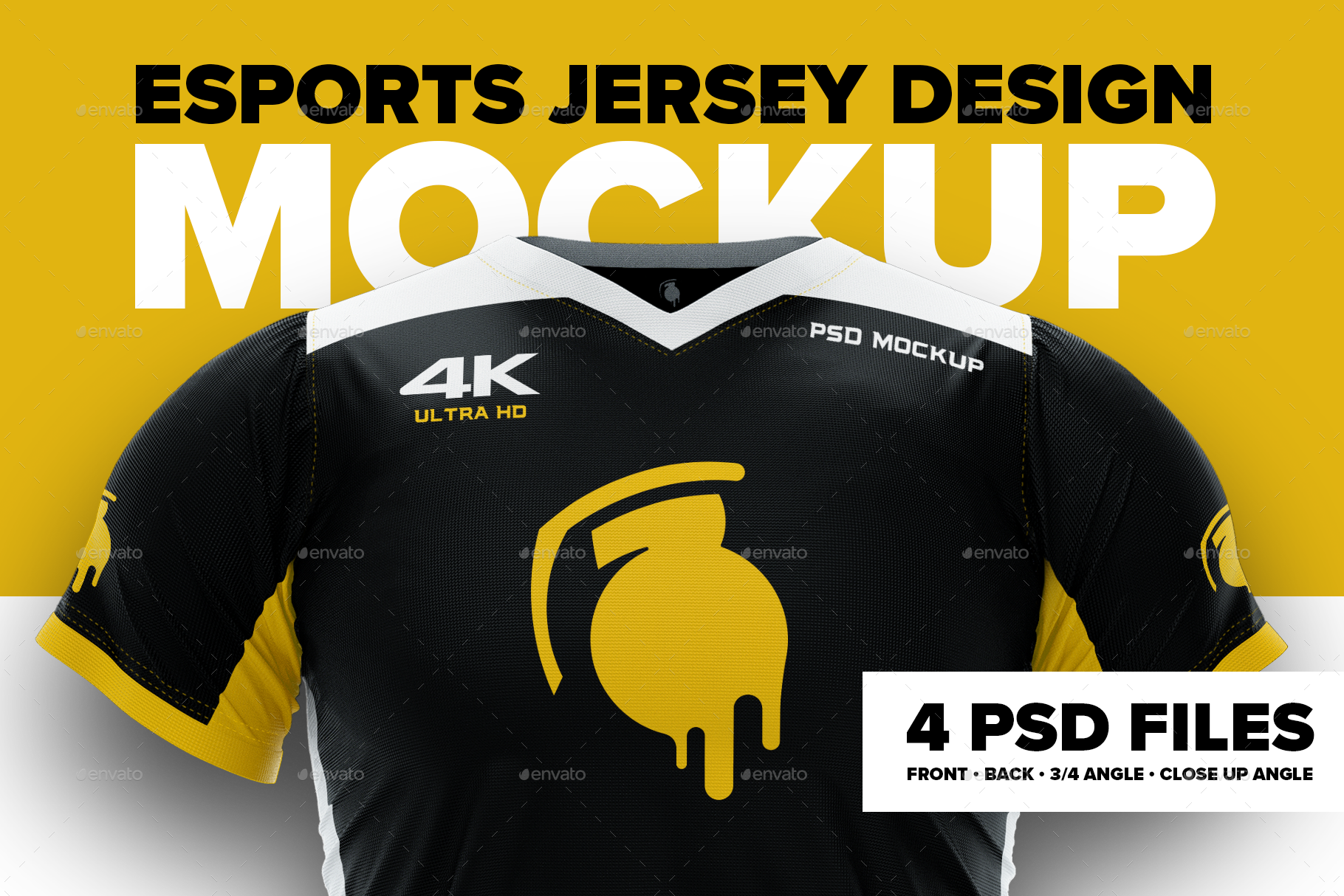 Download 4K Esports Jersey Design Mockup by CreativeGrenade | GraphicRiver